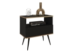 Czarny stolik z szufladą POLO GLAMOUR CZARNY 