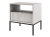 Szafka nocna glamour FLORS SZARA CZARNE NOGI