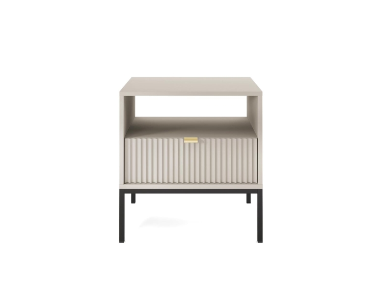 Szafka nocna kaszmirowa NANCY ZŁOTE NOGI