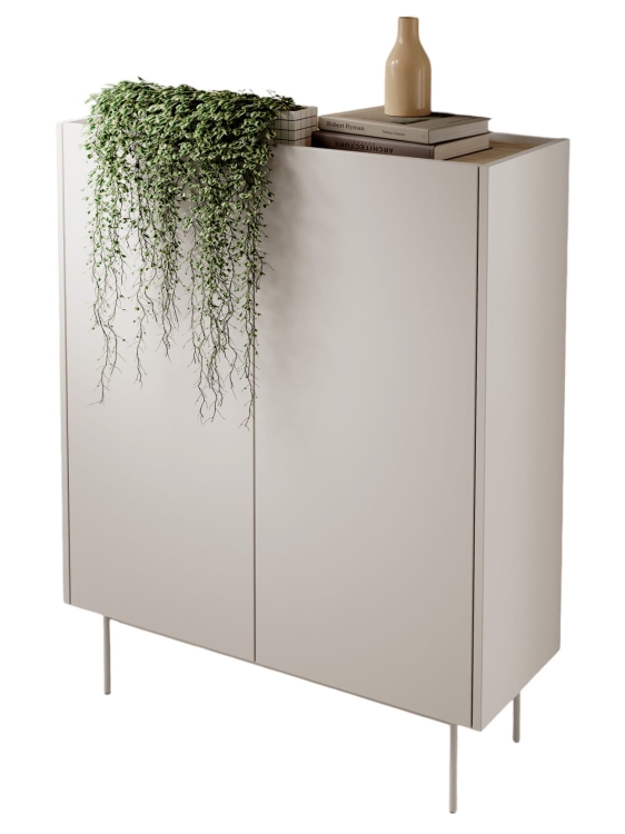 Wysoka komoda do salonu dwudrzwiowa ZOTI