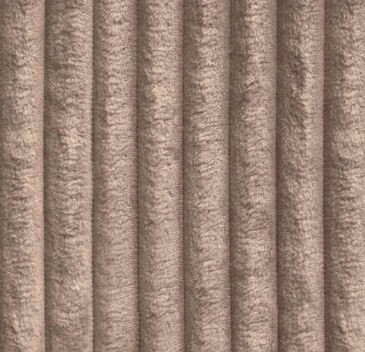 Duży beżowy narożnik z funkcją spania GRUBY SZTRUKS LILIA