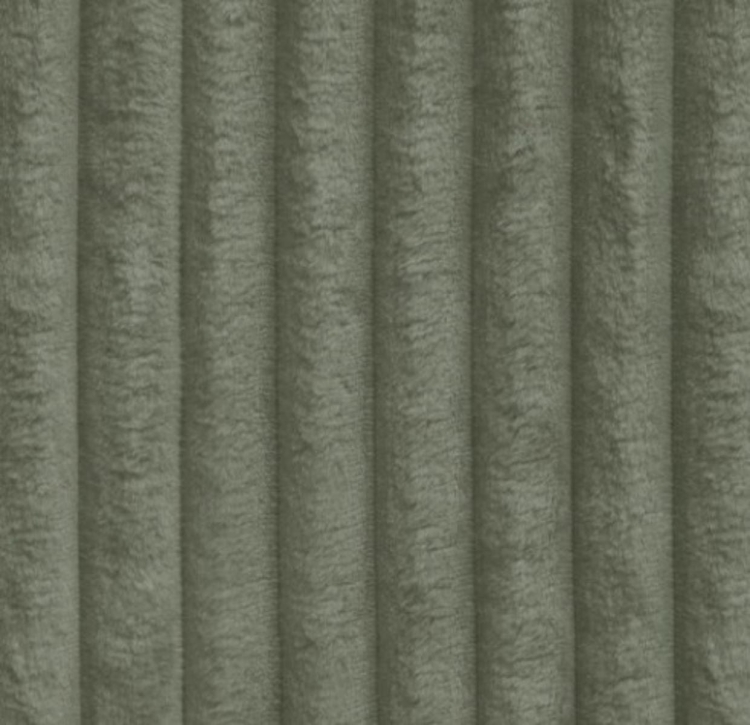 Oliwkowy narożnik sztruksowy w kształcie litery U LILIA