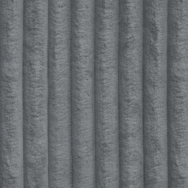 Narożnik tapicerowany miękkim sztruksem LILIA SZARY