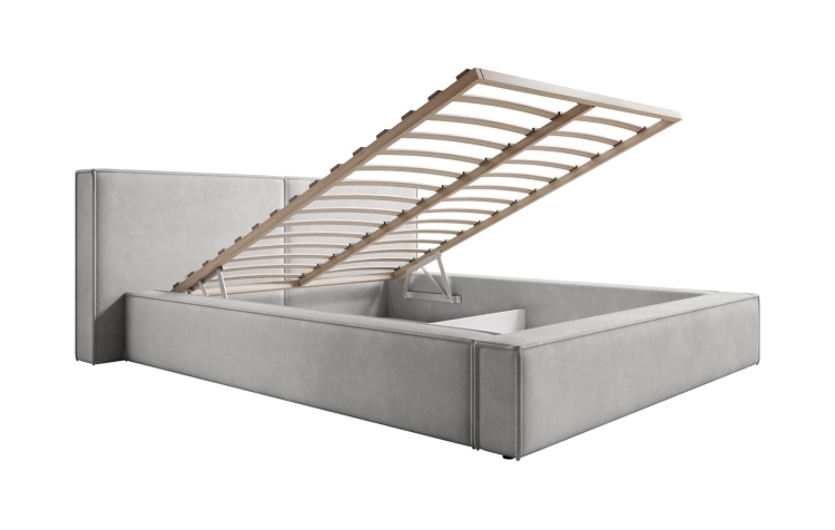 Beżowe łóżko do nowoczesnej sypialni HEVE