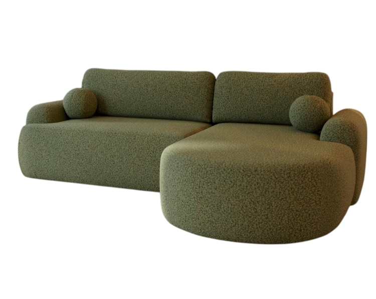 Narożnik oliwkowy o obłych kształtach OLIO