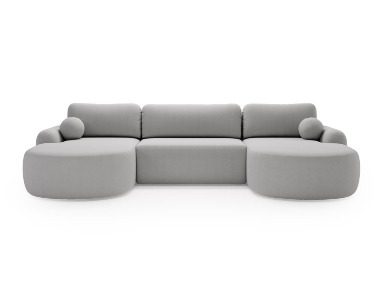 Narożnik duży do salonu U boucle OLIO DL SZARY