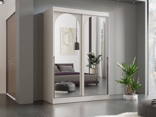 Kaszmirowa szafa z przesuwanymi drzwiami 150cm INOVS