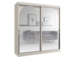 Elegancka szafa z lustrem kaszmirowa 200 cm INOVS