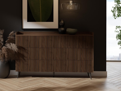 Elegancka komoda orzechowa glamour TWINKL