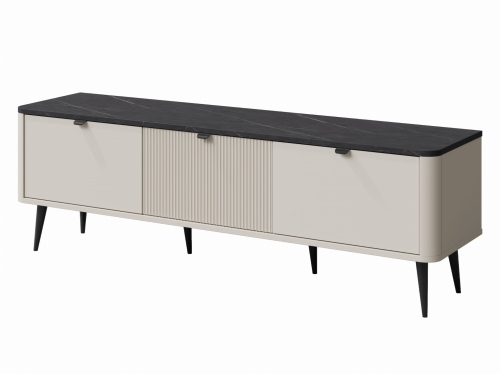 Stolik pod telewizor kaszmirowy grafit BARI