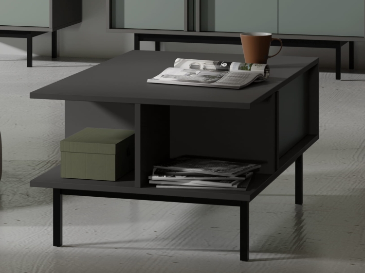 Ława kawowa z półką zielona do salonu MALTS