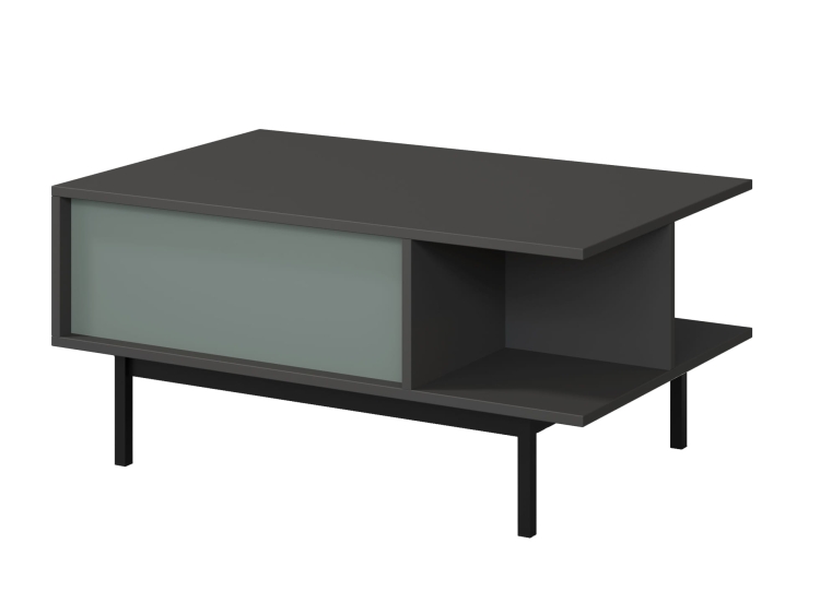 Ława kawowa z półką zielona do salonu MALTS