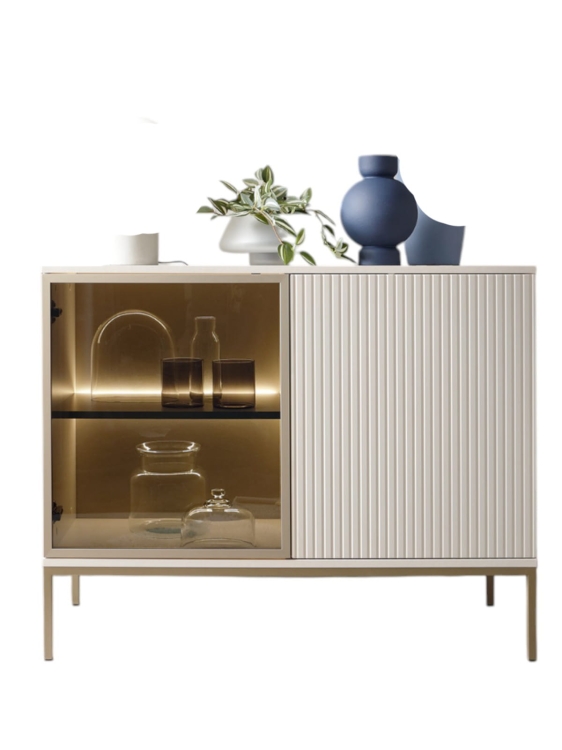 Elegancka mała witryna do nowoczesnego salonu LINO KASZMIR