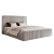Szare Łóżko małżeńskie do sypialni w stylu glamour SKY