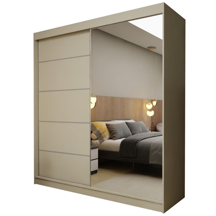 Kaszmirowa szafa przesuwna do przedpokoju 200 (