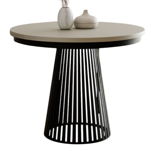 Elegancki stół z lamelami okrągły DAST KASZMIR
