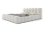 Łóżko sypialniane białe boucle do modnej sypialni ARUBS