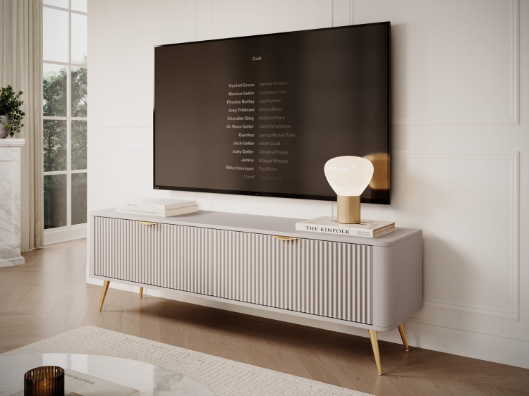 Modny stolik pod telewizor w stylu glamour BELLO