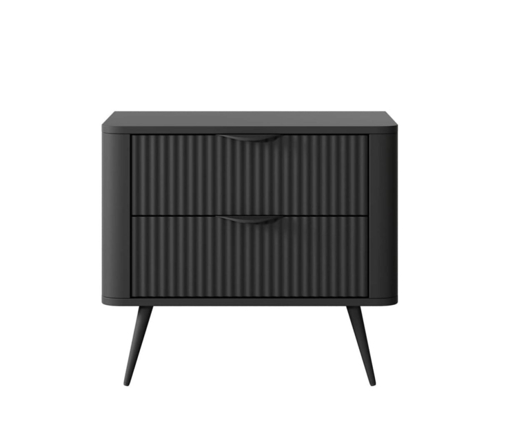 Modna szafka nocna do sypialni BELLO CZARNY