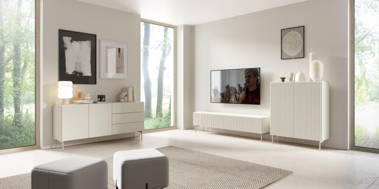 Minimalistyczna komoda do sypialni FERO Kaszmir (