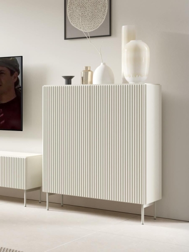 Duża komoda kaszmirowa na wysokich nogach FERO