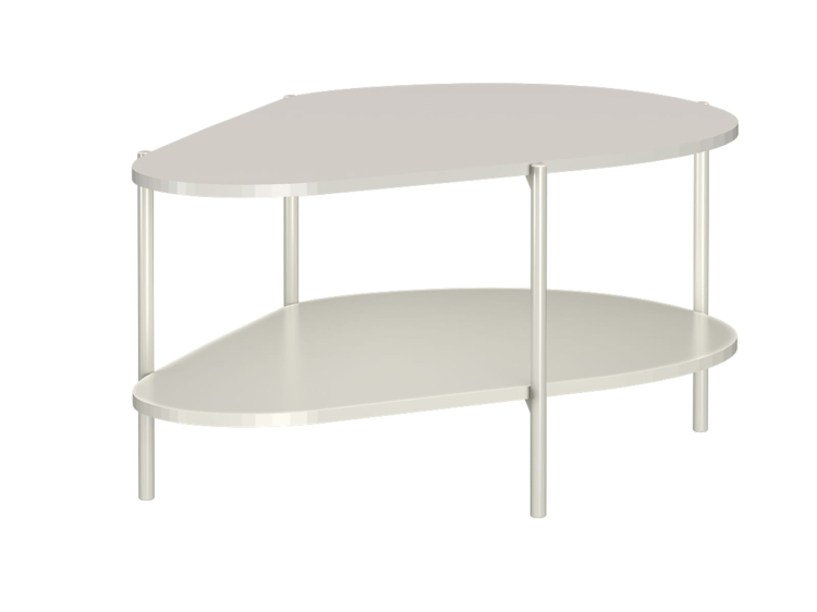 Kaszmirowy stolik kawowy z półką DAST