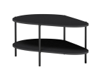 Czarny stolik kawowy z półką do salonu DAST