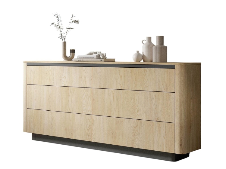 Komoda boho z 6 szufladami COLECT DĄB