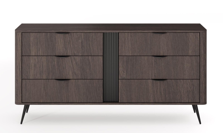 Komoda w stylu loft z 6 szufladami DĄB DUNIN MONACO