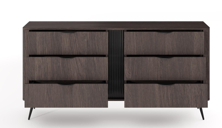 Komoda w stylu loft z 6 szufladami DĄB DUNIN MONACO