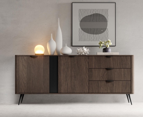 Elegancka komoda do dużego salonu 195 cm szeroka MONACO