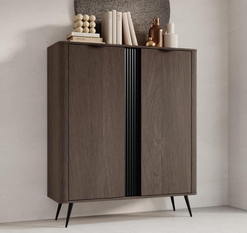 Wysoka komoda dwudrzwiowa do przedpokoju MONACO