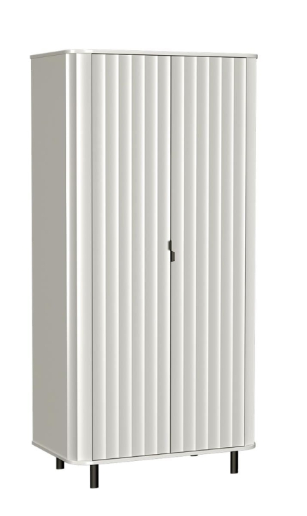 Stylowa ryflowana szafa zaokrąglone rogi MODENO