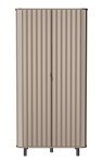 Nowoczesna szafa z lamelami beżowa MODENO