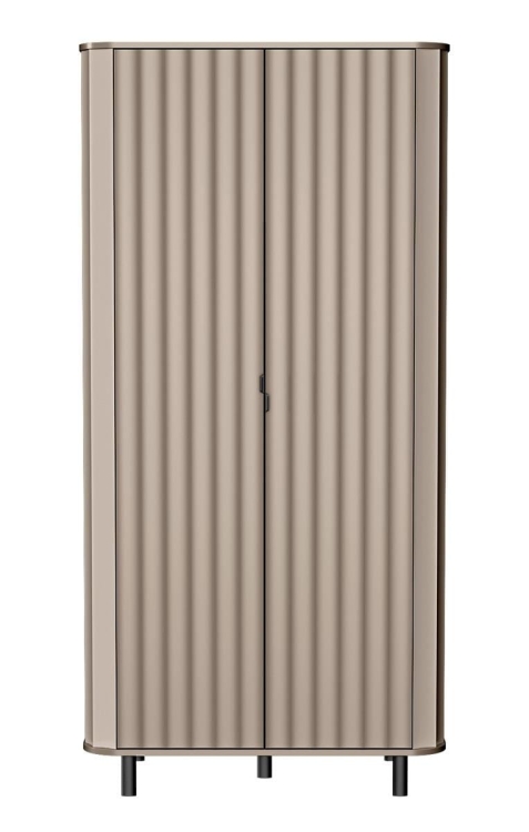 Nowoczesna szafa z lamelami beżowa MODENO