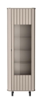 Witryna do salonu ze szkłem ryflowana MODENO BEŻ