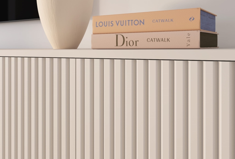 Elegancka garderoba z lustrem kaszmirowa PUENTE