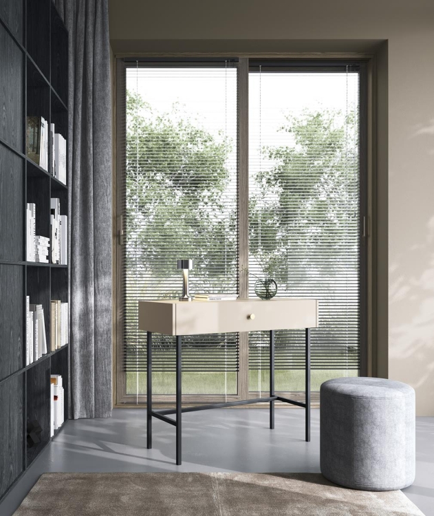 Toaletka beżowa z szufladą AVORS