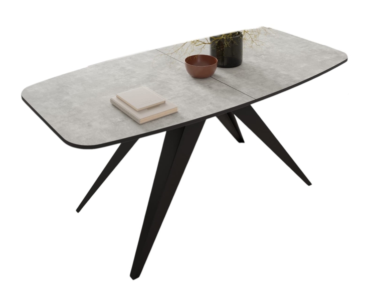 Stół jadalniany 160-200 beton z funkcją rozkładania CARRINGTON