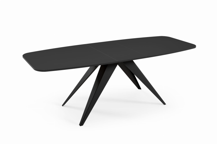 Designerski stół rozkładany czarny do jadalni CARRINGTON