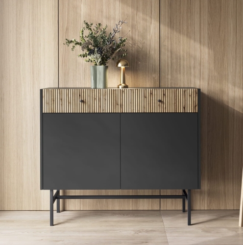 Wąska komoda z 2 szufladami do przedpokoju AVORS