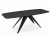 Nowoczesny czarny stół z funkcją rozkładania do jadalni CARRINGTON
