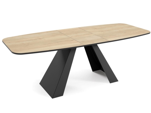 Designerski stół rozkładany z blatem dąb halifax do jadalni MERLO