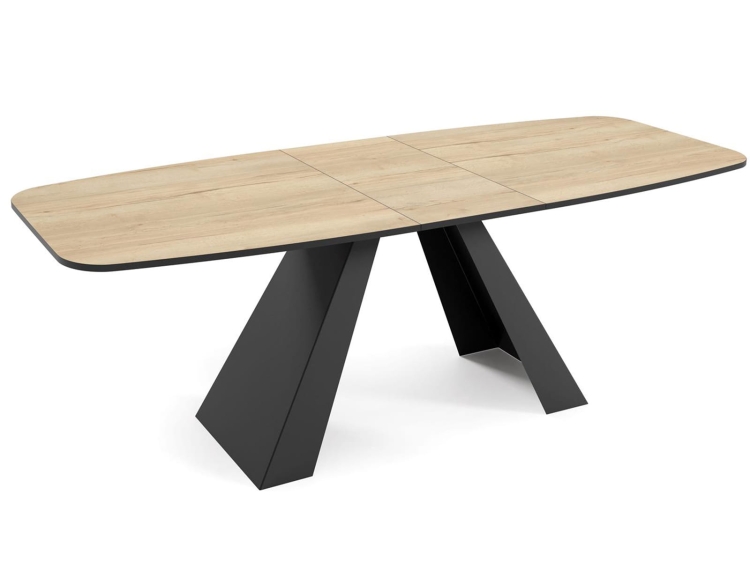 Designerski stół rozkładany z blatem dąb halifax do jadalni MERLO