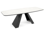 Stół glamour biały marmur z funkcją rozkładania MERLO