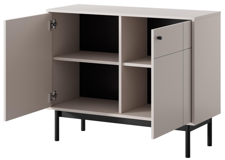 Komoda 2-drzwiowa w kolorze dąb linea do salonu STELLA