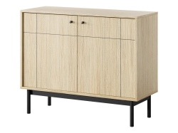 Komoda dąb linea do salonu na wysokich nogach STELLA 
