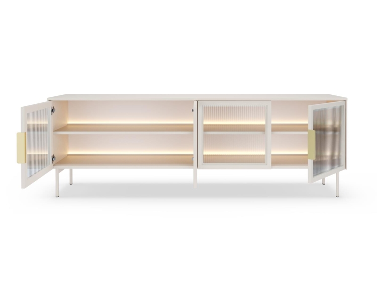 Kaszmirowy stolik pod telewizor elegancki MOSSA