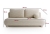 Stylowa beżowa sofa bez boczków z funkcją spania COMFY