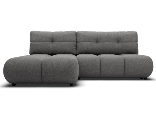 Designerski narożnik w odcieniu grafitu do małego salonu VETTO